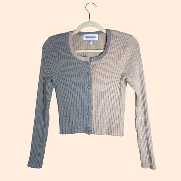 Organic Basics Rib Knit Cardigan - Picture 1 of 4